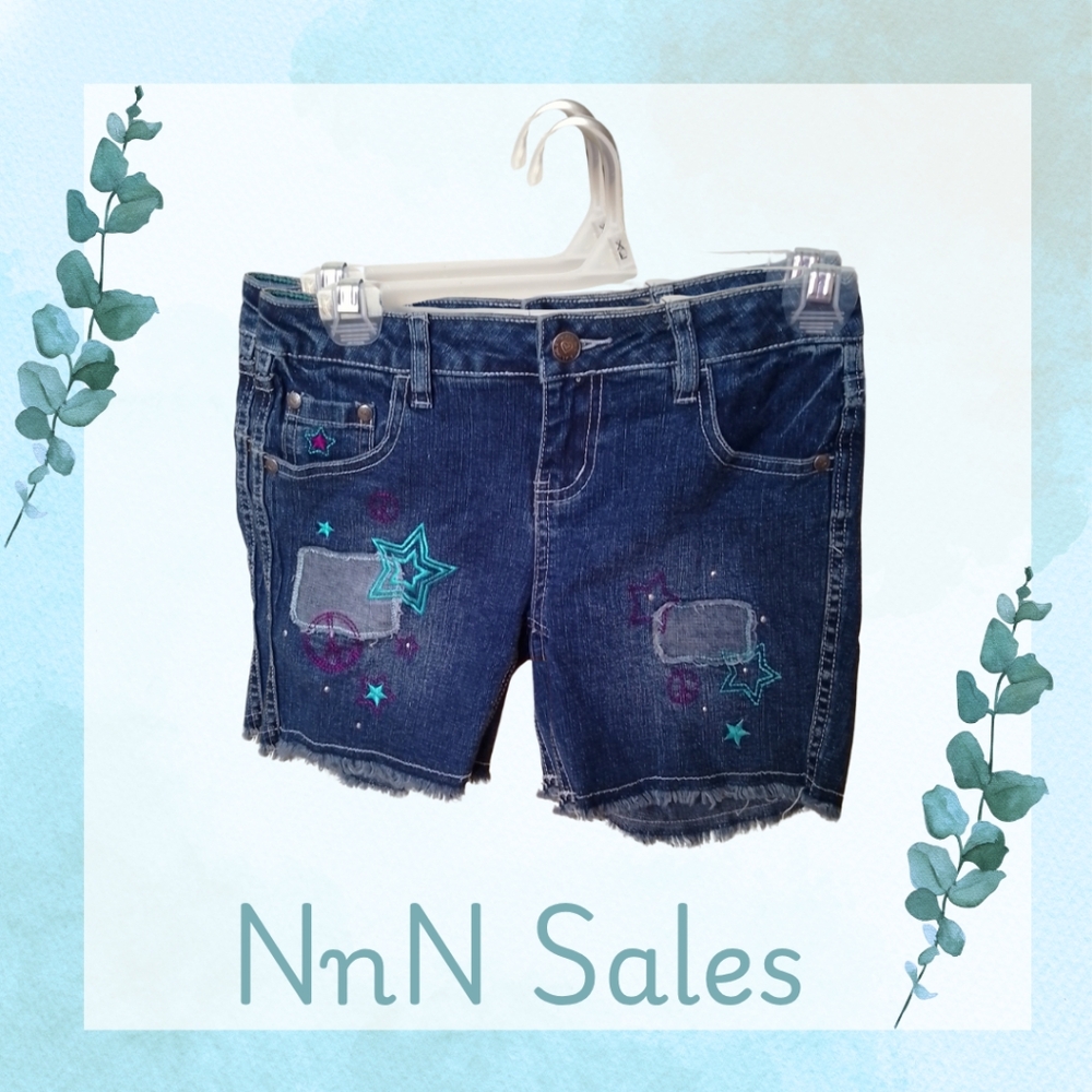 Denim Star-Embellished Kid's Shorts